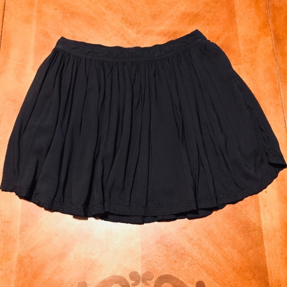 Black American Eagle circle skater skirt